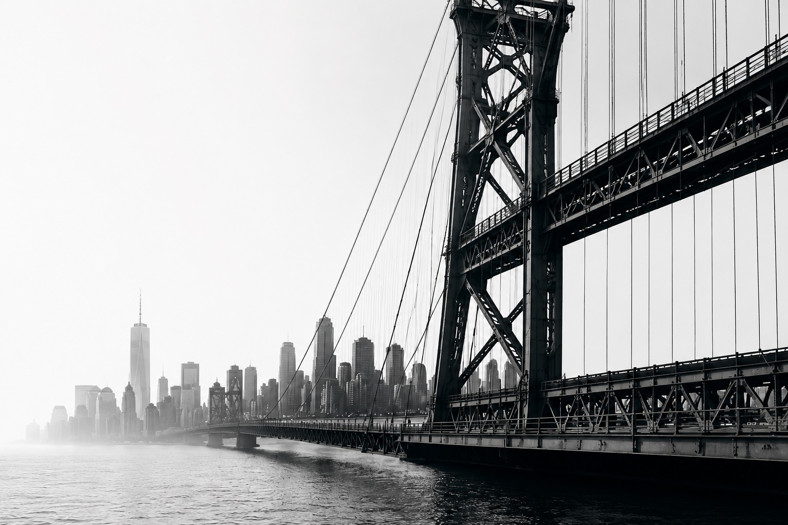 A bridge connecting two sides of a city